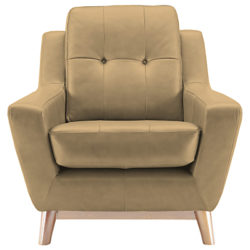 G Plan Vintage The Fifty Three Leather Armchair Capri Olive